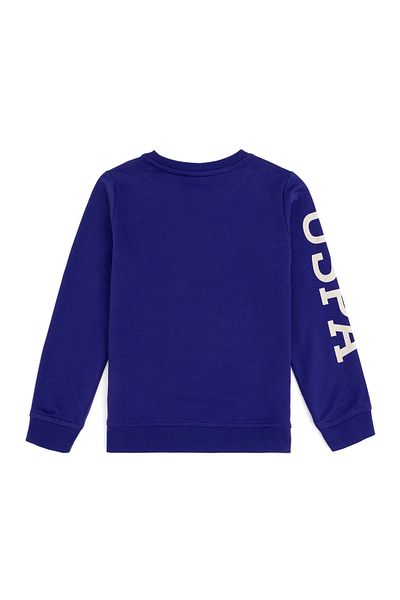 U.S. Polo Assn. Boy's Purple Basic Crew Neck Sweatshirt 50293643 -Vr038