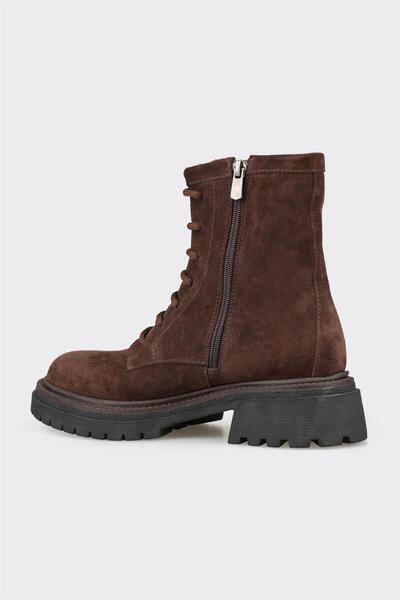 Elle Shoes Kahve Deri Kadın Günlük Bot