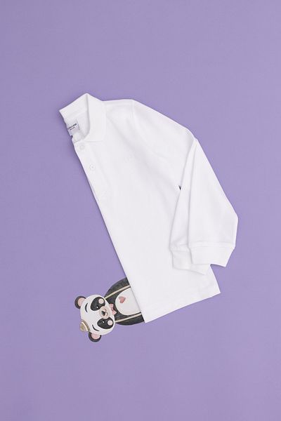 U.S. Polo Assn. Boy's White Basic Polo Neck Sweatshirt 50293745 -Vr013