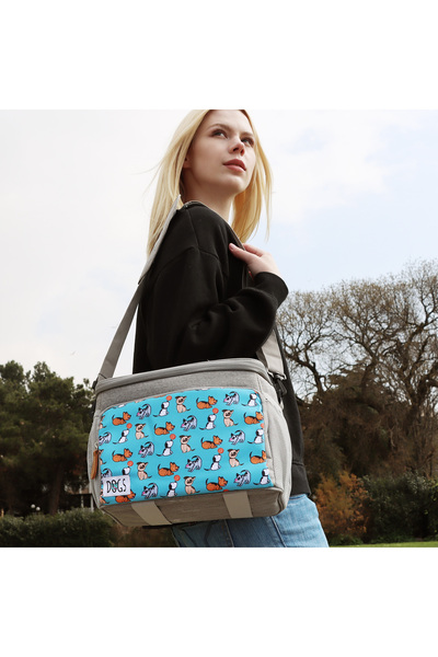 Biggdesign Dogs Insulated Bag, Turquoise