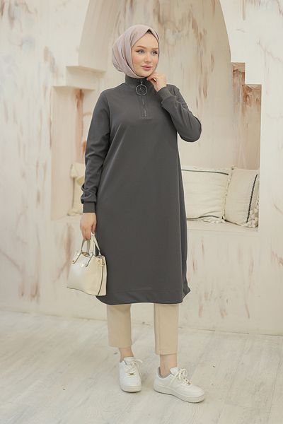 Armine TREND Ringed Knitted Fabric Tunic-24Kt436