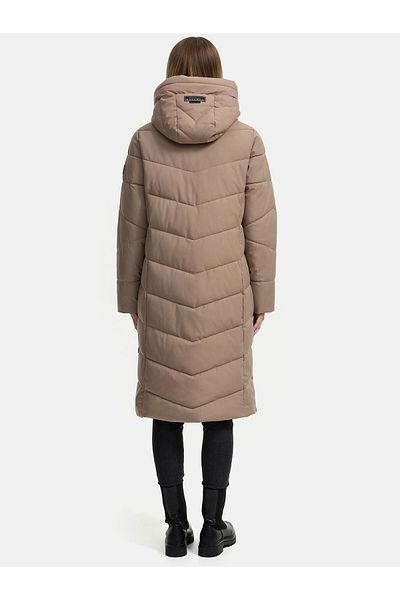 Navahoo Schmatzibaer Lange Damen Winter Steppjacke N009