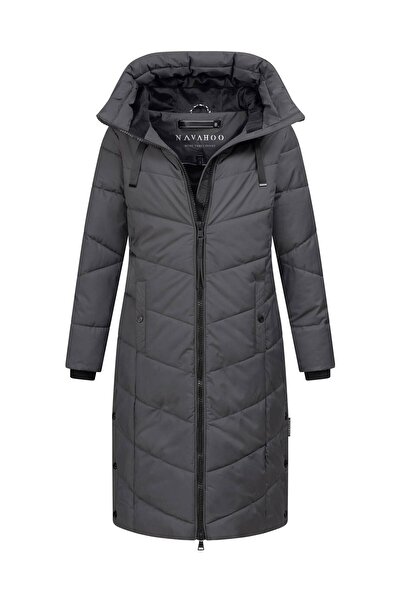 Navahoo Schmatzibaer lange Damen Winter Steppjacke N009