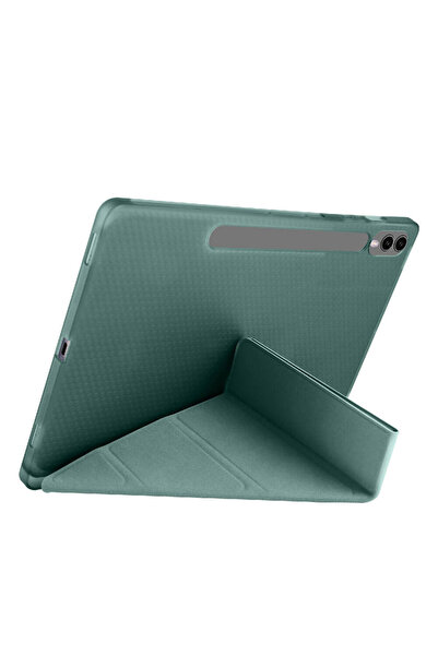 Fibaks Galaxy Tab S9 Fe/s10 Fe/S10 Lite 10.9 Kılıf Kılıf Kalem Bölmeli Katlanabilir Standlı Koruyucu Kapak