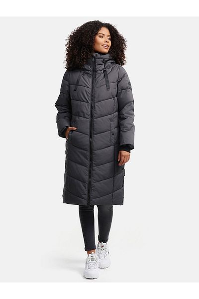 Navahoo Schmatzibaer Lange Damen Winter Steppjacke N009