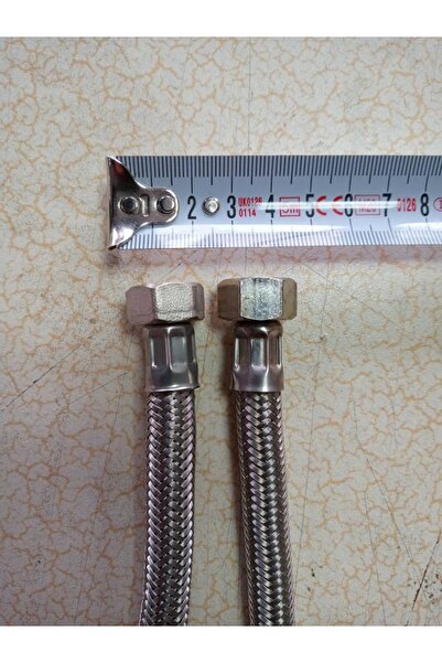 DRL HIRDAVAT 2 Adet 30 Cm Klozet Çelik Örgülü Flex Bağlantı Hortumu Rekorlu