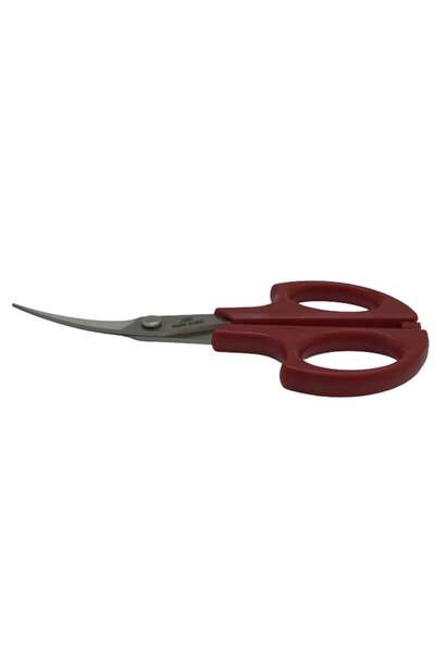 Hard Steel Curved Embroidery Scissors with Plastic Handle (5.37 Inch- 136.5mm) / Hs-1673