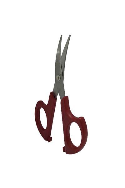 Hard Steel Curved Embroidery Scissors with Plastic Handle (5.37 Inch- 136.5mm) / Hs-1673