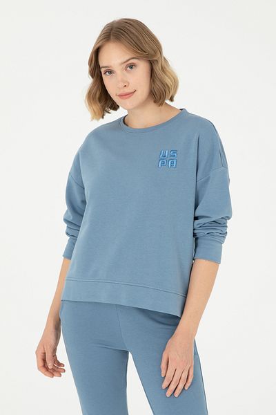 U.S. Polo Assn. Women's Dark Blue Basic Crew Neck Sweatshirt 50296919 -Vr032
