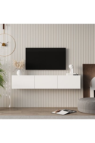 MERT SERT MOBİLYA Alafa Tv Ünitesi Beyaz
