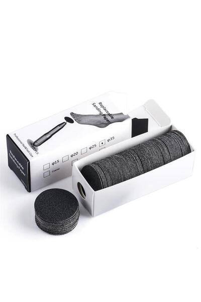 ELLEA NAIL Pododisk Yedek Zımpara Large 35 Mm 100 Adet 80 Grit