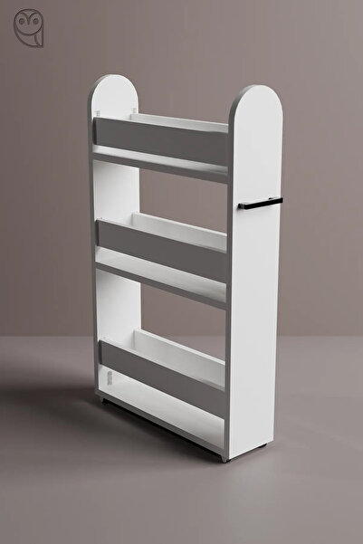 Mionte Flat-Pack Multi Serisi Tekerlekli Raf - Dar Alanlar İçin Yan Mutfak Ra...