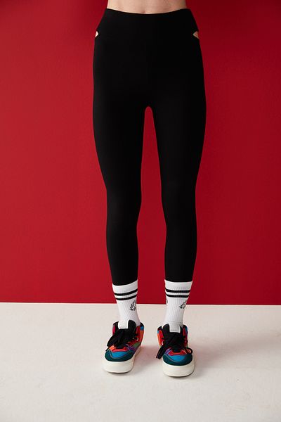 Penti Cutout Detailed Leggings-keith Haring Collection