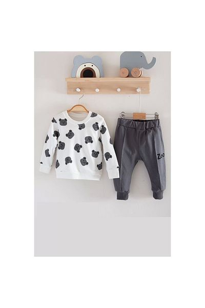 Narnuga Zeo Patterned 2-Piece Cotton Set for Baby Boy