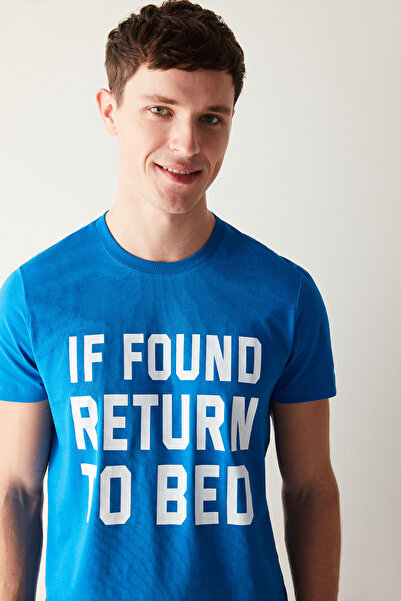 Penti Erkek Return To Bed Yazılı Çok Renkli Pijama Takımı