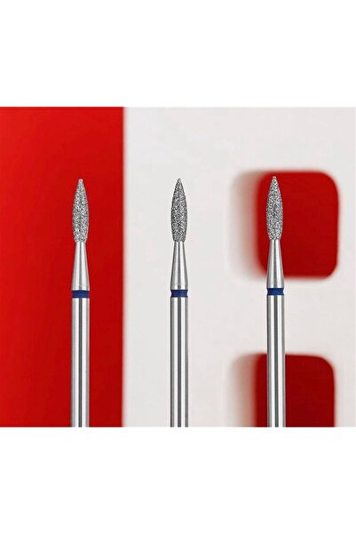 ELLEA NAIL 3lu Ateş Mavi Elmas Freze Uç