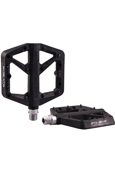 Asroya Rulmanlı, Kaymaz, Geniş Bisiklet Platform Pedalı 8 Çivili Plastik Peda...