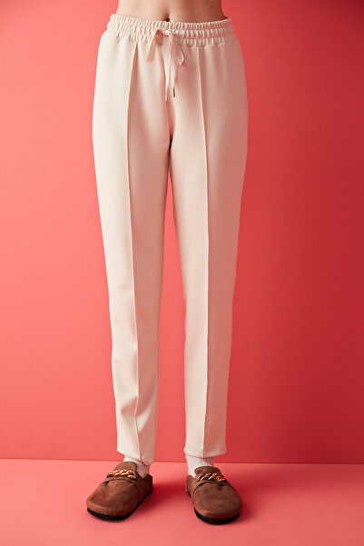 Penti Bej Önden Dikiş Detaylı Pantolon