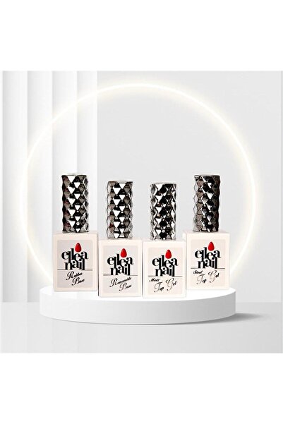 ELLEA NAIL ELLEA NAİL RUBBER REMOVABLE BASE GEL VE MATT STEEL TOP COAT SETİ