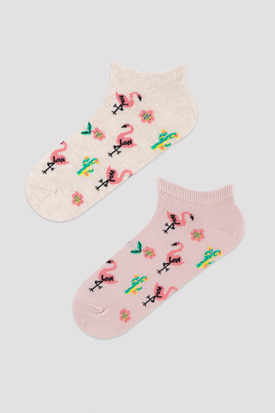 Penti Ciorapi cu papuci tropicali din 2 piese