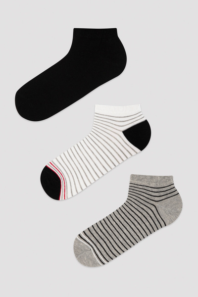 Penti Men's Color Top 3-Piece Booties Socks