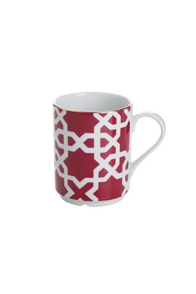 Porland Morocco Pattern Fuchsia Mug 340Cc 4 Pieces 04Ap 018899