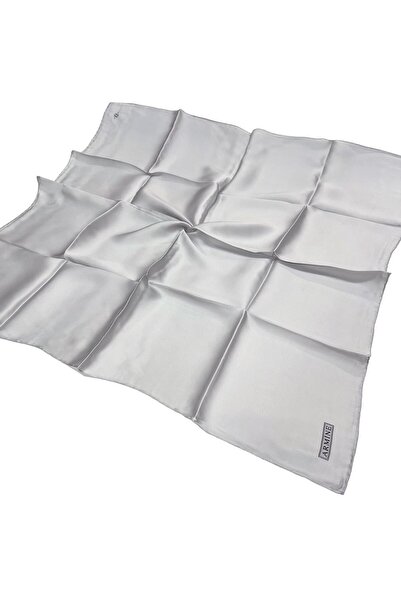 Armine Απλό μεταξωτό μαντήλι - 152 Silver Sura