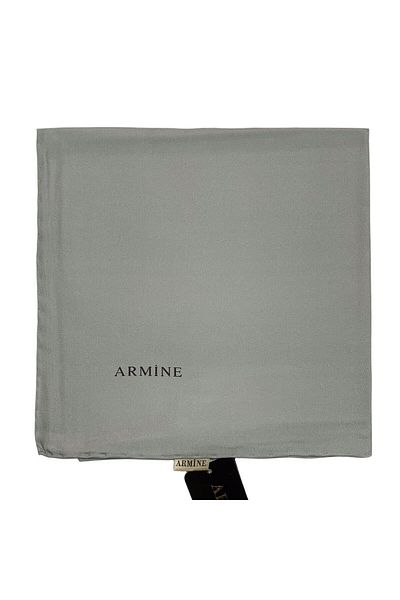 Armine Απλό Μεταξωτό Φουλάρι - 1301 Γκρι Τουίλ