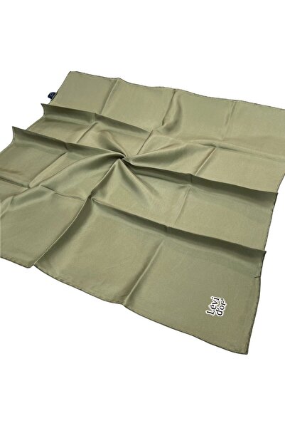 Levidor Eșarfă din mătase twill simplă - verde uleios