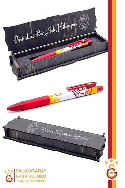 Galatasaray 0.7 Luxury Versatil Tip Pen - Gift Wooden Box