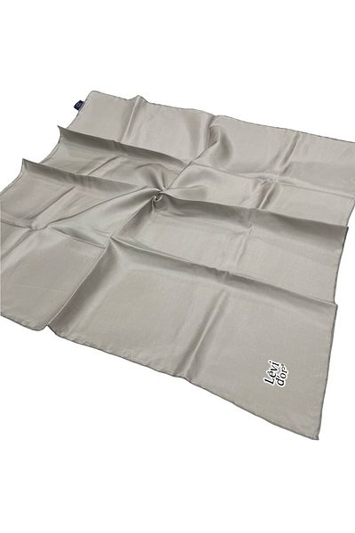 Levidor Απλό Μεταξωτό Φουλάρι Twill - Stone Grey
