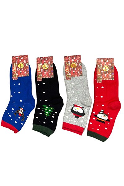 idsshop Новогодишен зимен комплект от 4 чифта детски чорапи и кърпа - сезон 2025