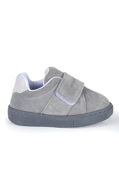 Merli&Rose Tenis pentru copii din piele intoarsa gri - Merli, model 115-13