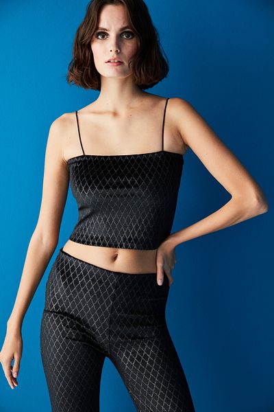 Penti Black Thin Strap Glitter Short Athlete