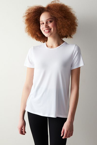 Penti Λευκό Αθλητικό T-shirt Crew Neck
