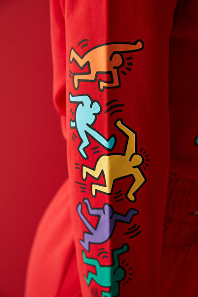 Penti Active Crop Sweatshirt -keith Haring Koleksiyonu