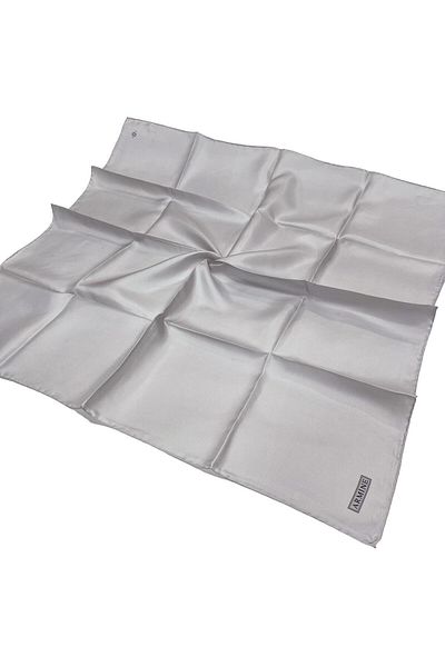 Armine Μονόχρωμο μεταξωτό κασκόλ - 152 Silver Twill