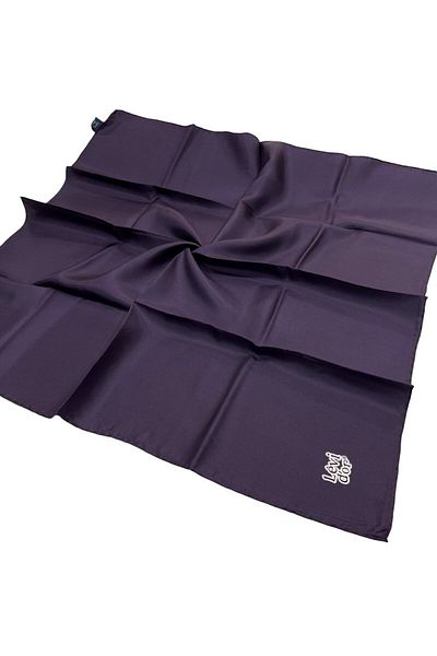 Levidor Απλό Μεταξωτό Φουλάρι Twill - Μωβ