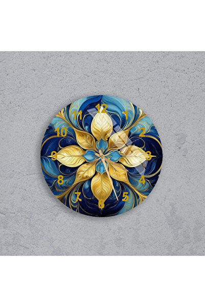 TekTablo Duvar Saati, Cam Duvar Saati, Salon İçin Saat Modelleri 36x36 cm