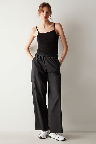 Penti Oversize Black Cargo Trousers