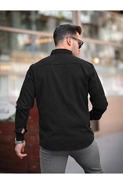 Valiberta Кринолінова бавовняна сорочка - чорна