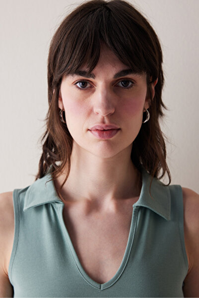 Penti Polo Yaka Açık Yeşil  Üst