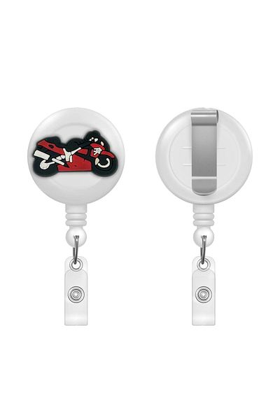 PABALAS Red Motorcycle Figured Yoyo Card Holder