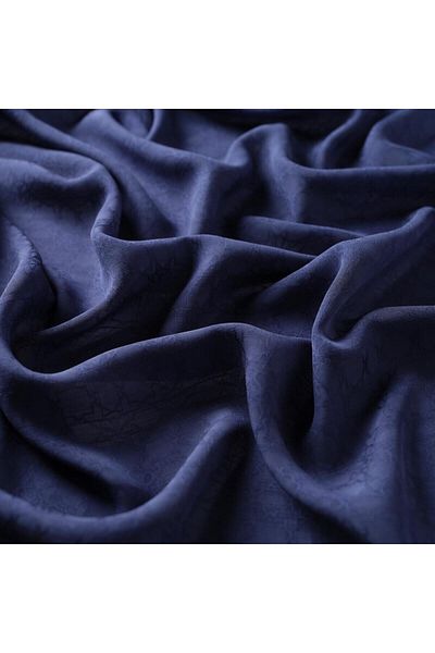 ipekevi Șal cu monogramă albastru denim Four Seasons