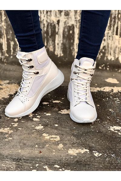 BOA Ba0600 Lace-Up White Boxer Unisex Αθλητικές Μπότες