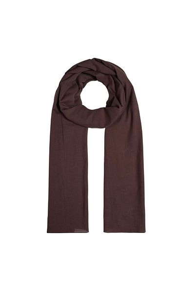 ipekevi Bitter Brown Plain Cotton Shawl