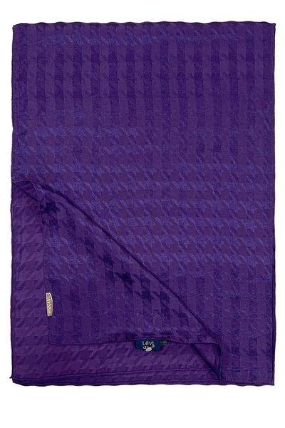 Levidor Şal Jacquard - Picior de Gâscă - Mov