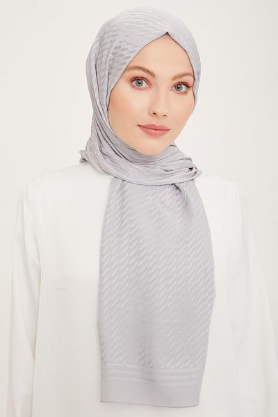 Armine Trend Diamond Shawl - 1 - Ασημί 3367