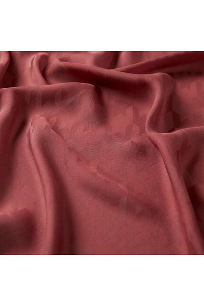 ipekevi Four Seasons Ottoman Red Houndstooth Patterned Monogram Shawl
