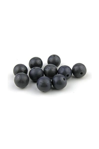 SEA HORSE Round Soft Beads Grey 6 mm